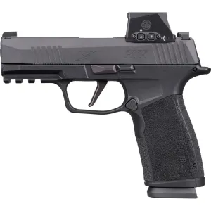 SIG SAUER P365 XMacro 9mm 3.7in 17rd Black Striker-Fired Pistol w/ Romeo-X Compact Red Dot (365XCA-9-BXR3-RXSL)