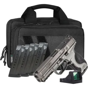 SMITH & WESSON M&P9 M2.0 Metal 9mm Luger 4.25in 17rd Gray Pistol Carry On Bundle with RFX 11 (14722)
