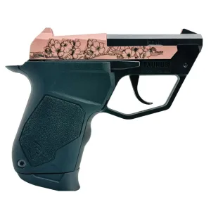 TAURUS 22TUC .22LR 2.5in Tip-Up 9rd Black/Cherry Blossom Rose Gold Pistol (1-22TUC131-CB)