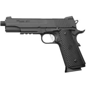 SIG SAUER 1911 Tacops 4.5mm CO2 17rd Black Air Gun (AIR-1911TAC-BB)