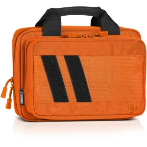 SAVIOR EQUIPMENT Specialist Hunter Orange Double Pistol Bag (HC-DGSPORT-WS-AN)
