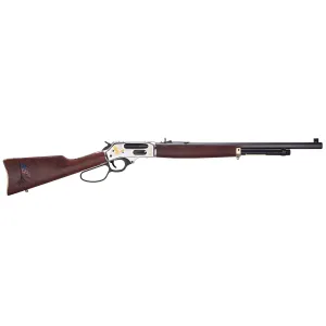 HENRY REPEATING ARMS H010 Spirit Of The Corps .45-70 Gov't 22in 4rd Nickel Engraved American Walnut Lever-Action Rifle (H010BGMC)