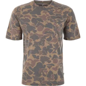 DRAKE WATERFOWL Men's Head Tri Blend Crew Short Sleeve T-Shirt (DS1701)
