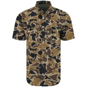DRAKE Cinco Ranch Western Acid Wash Solid Old School SS Shirt (DS2233-016)