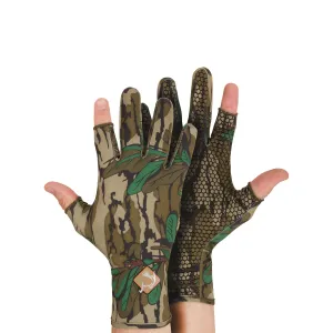 DRAKE Performance Mossy Oak Greenleaf Stretch-Fit Shooter Turkey Gloves (OT0058-012)