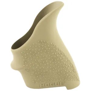 Hogue HandALL Beavertail Grip, Fits S&W M&P Shield/RugerLC9, Rubber, Finger Grooves, Flat Dark Earth 18403