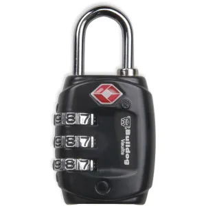 Bulldog Cases TSA Lock w/Steel Shackle, Black Finish BD8020