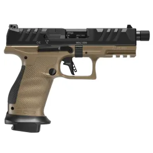 WALTHER PDP Pro SD Compact 9mm 4.6in Threaded 3x 10rd Mags Black/FDE Striker-Fired Pistol (2880008)