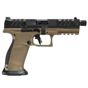 WALTHER PDP Pro SD Full Size 9mm 5.1in Threaded 3x 10rd Mags Black/FDE Striker-Fired Pistol (2871955)