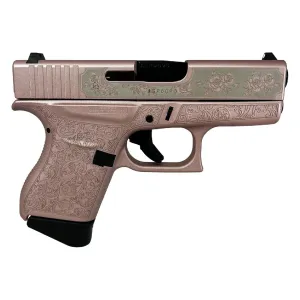 GLOCK 43 Custom Glock n Roses 9mm Luger 3.4in 6rd Striker-Fired Pistol (UI4350201 MODGR)