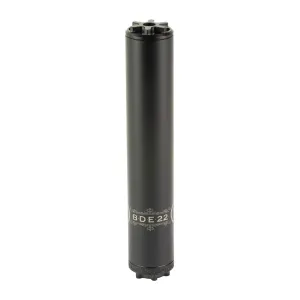 PRIMARY WEAPONS SYSTEMS BDE 22-Ti 22 Caliber 3D Printed Titanium Black Suppressor (BDE-22)