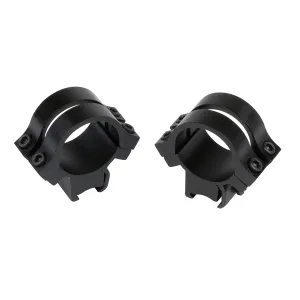 WEAVER Quad-Lock 1in High Silver Scope Rings (49056)
