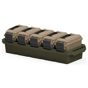 MTM 5-Can Dark Earth/Army Green Mini Ammo Crate (AC5C)