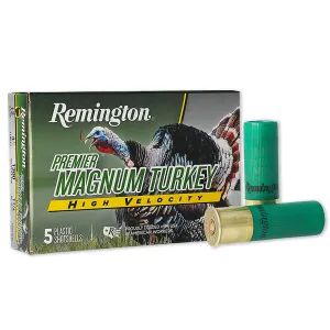 REMINGTON Premier Magnum Turkey High Velocity 12ga 3in 1-3/4oz 5 Shot 5rd Shotshells (28031)