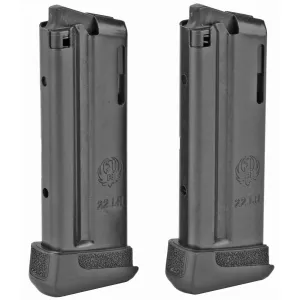 RUGER 22LR 10rd Magazine w/ Extended Floorplate for Ruger LCP II, 2 Pack (90697)