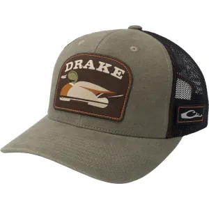 DRAKE Mallard Decoy Kalamata/Black Mesh Back Cap (DH4401-KOB)