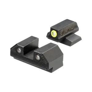 NIGHT FISION Optics Ready Yellow Front Ring Stealth Night Sight Set for Canik MC9 (CNK-030-163-193-YGZG)
