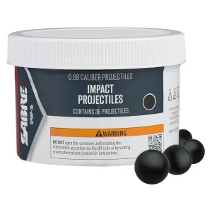 SABRE Impact 0.68 Caliber Projectiles, 35 Count Jar (SPIMP-35)