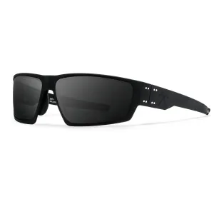 GATORZ EYEWEAR Warhawk Jack Carr Black with Black Tomahawks/Ballistic Smoke with Anti-Fog Sunglasses (GZ-54-093)