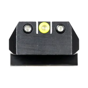 NIGHT FISION .180in Blade Yellow Front Ring/Black Rear Rings Night Sight Set for 1911 (1911-325-003-YGZG)