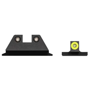 NIGHT FISION Yellow Front Ring/Black Rear Rings Night Sight Set for S&W M&P Shield/Shield Plus (SAW-202-003-YGZG)