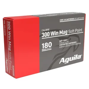 AGUILA .300 Win Mag 180Gr SP 20rd Box Ammo (82044AG)