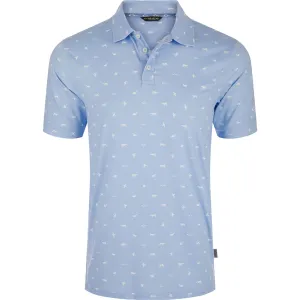 DRAKE Men's Performance Print Open Air Polo (DS4092-OPA)