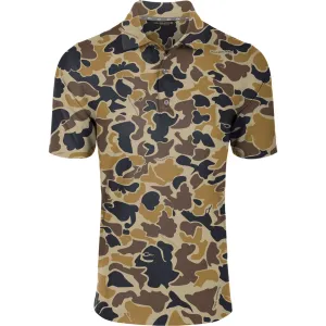 DRAKE Men's Performance Print Old School Polo (DS4092-016)