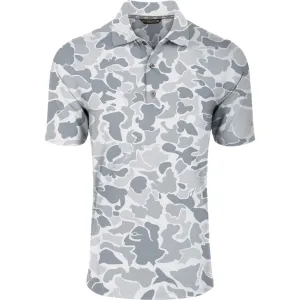 DRAKE Men's Performance Print Old School Monument Polo (DS4092-OSM)
