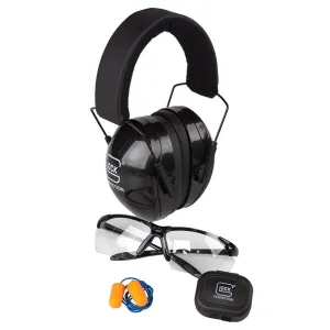 GLOCK Range Kit with Shooting Glasses, Earplugs, Earmuffs (AP60214)