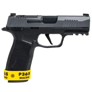 SIG SAUER P365 TACPRO XMACRO 9mm 3.7in Gray Pistol w/ 3x17rd/2x21rd Magazines & Savior Bag (365XCA-9-GYXR3-MS-TACPRO)