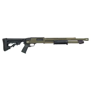 MOSSBERG 590R 12 Gauge 18.5in Stand-Off Barrel 6rd Olive Drab Green Cerakote Shotgun (50757)