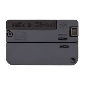 TRAILBLAZER FIREARMS LifeCard .22WMR 1rd Aluminum Handle Sniper Grey Pistol (LC2-SG)