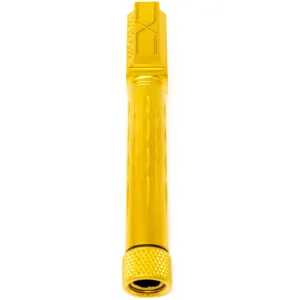 FAXON Match Series Barrel for G19 w/ Patented Flame Fluting (GB910N19LGQ-T-TiN)