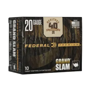 FEDERAL Grand Slam 40th Anniversary 20Ga 10rd 3in 1 5/16oz #5 Lead Realtree Shotshells (PFCX258FRT-5)
