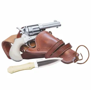 CIMARRON Thunderer Doc Holliday .45 LC 3.5in 6rd Single-Action Revolver w/ Holster and Dagger (CA4506DOCSET)