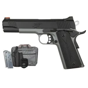 KIMBER 1911 Custom LW Shadow Ghost .45 ACP 5in 8rd Pistol Bundle w/ Three Mags, Holster and Range Bag (3700891)