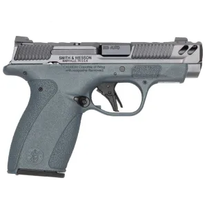 SMITH & WESSON PC Bodyguard 2.0 .380 Auto 13.1in 10rd/12rd Mags Blue Titanium No Thumb Safety Carry Comp Pistol (14847)