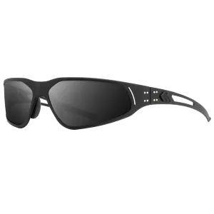 GATORZ EYEWEAR Revenant Black Frame w/ Black Logo and MilSpec Ballistic Smoke Optimized Polarized Anti-Fog Lens Sunglasses (GZ-21-080)