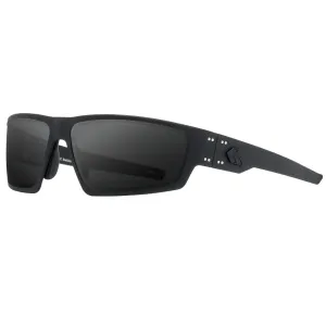 GATORZ EYEWEAR Warhawk Black Frame w/ Black Logo and MilSpec Ballistic Smoke Anti-Fog Lens Sunglasses (GZ-15-002)