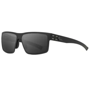 GATORZ EYEWEAR Rig Black Frame w/ Black Logo and Smoke Lens Sunglasses (GZ-14-001)