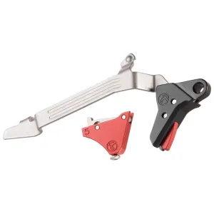 TIMNEY TRIGGERS Alpha Competition Red Trigger for Glock Gen 5 Large Frame (Alpha-Glock-5-Large-Red)