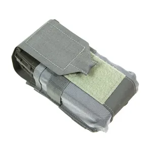BLUE FORCE GEAR Double SR25 Wolf Gray Magazine Pouch w/ Flap (HW-M-2SR25-1-WF)