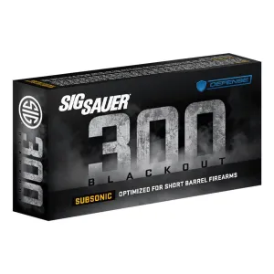 SIG SAUER .300 Blackout 110Gr Supersonic Tac-TX 20rd Box Ammo (C300D1-20)