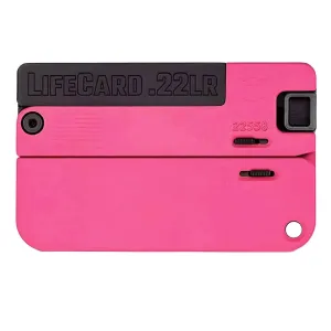 TRAILBLAZER FIREARMS LifeCard .22LR Polymer Handle Prison Pink Single-Shot Folding Pistol (LC1-P-PP)