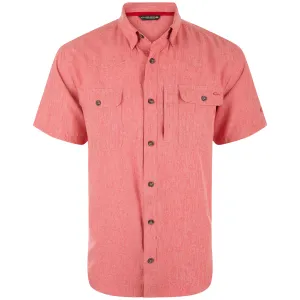 DRAKE WATERFOWL Men's Cinco Ranch Chambray Performance SS Shirt (DS2675)