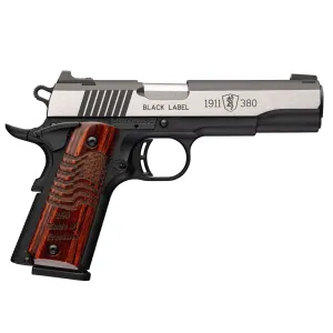 BROWNING 1911-380 Black Label Medallion 250 .380 Auto 4.25in 10rd Semi-Auto Pistol (051122492)