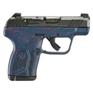 RUGER LCP MAX America's 250th Anniversary .380 Auto 2.8in 10rd Blue w/ Red & White Splatter Pistol (13778)