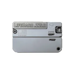 TRAILBLAZER FIREARMS LifeCard .22LR Single-Shot Concrete All-Aluminum Folding Pistol (LC1-CON)