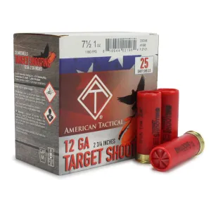 AMERICAN TACTICAL IMPORTS 12Ga 2.75in 1oz #7.5 25rd Box Shotgun Shells (ATIACL12G75)